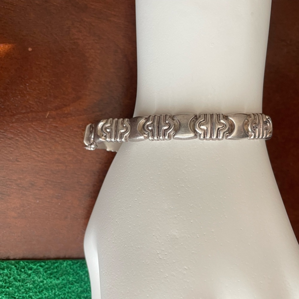 Men/women vintage Italy925 Sterling Silver Link Bracelet.